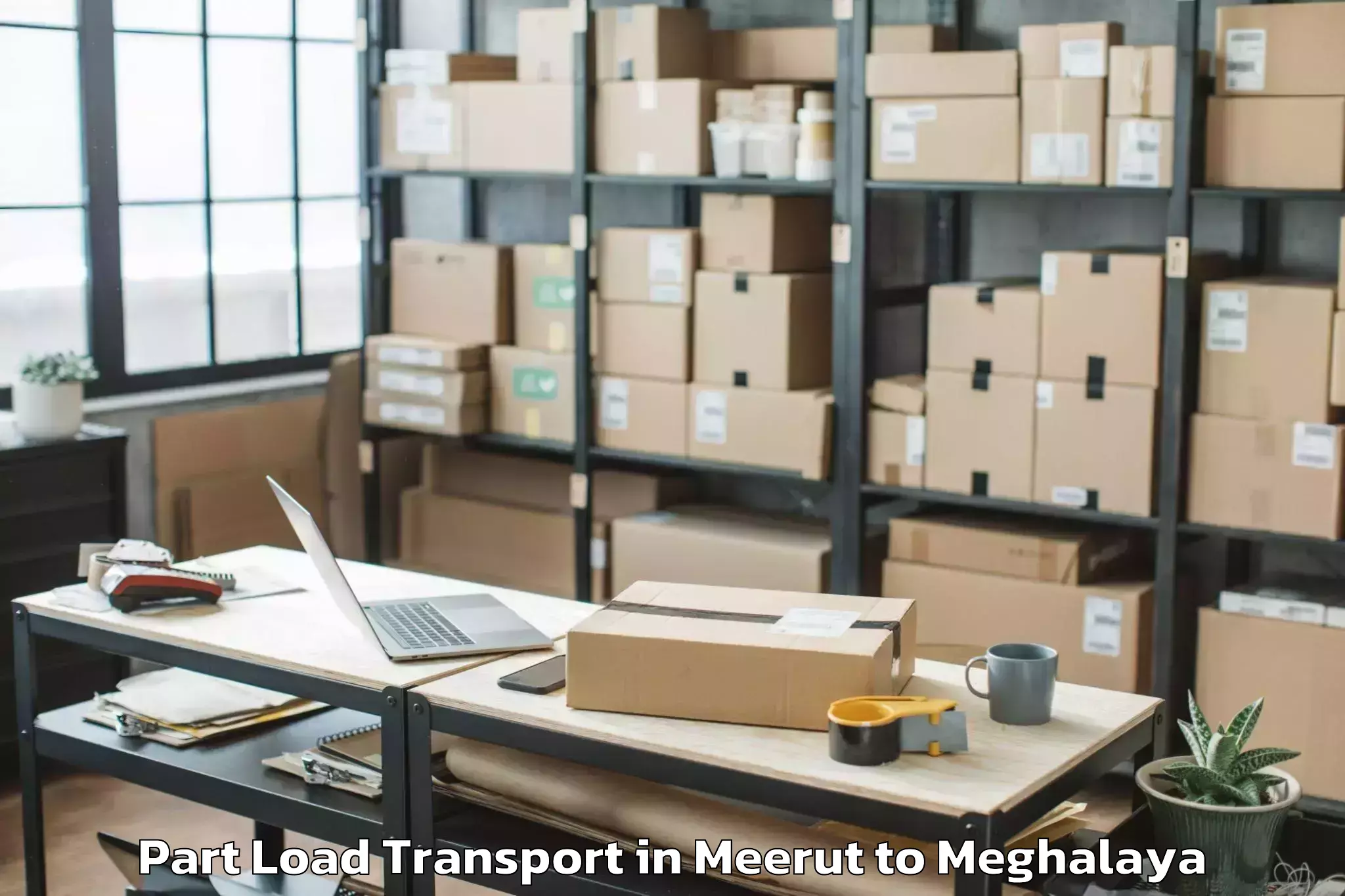 Discover Meerut to Cmj University Jorabat Part Load Transport